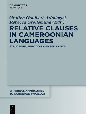 cover image of Relative Clauses in Cameroonian Languages